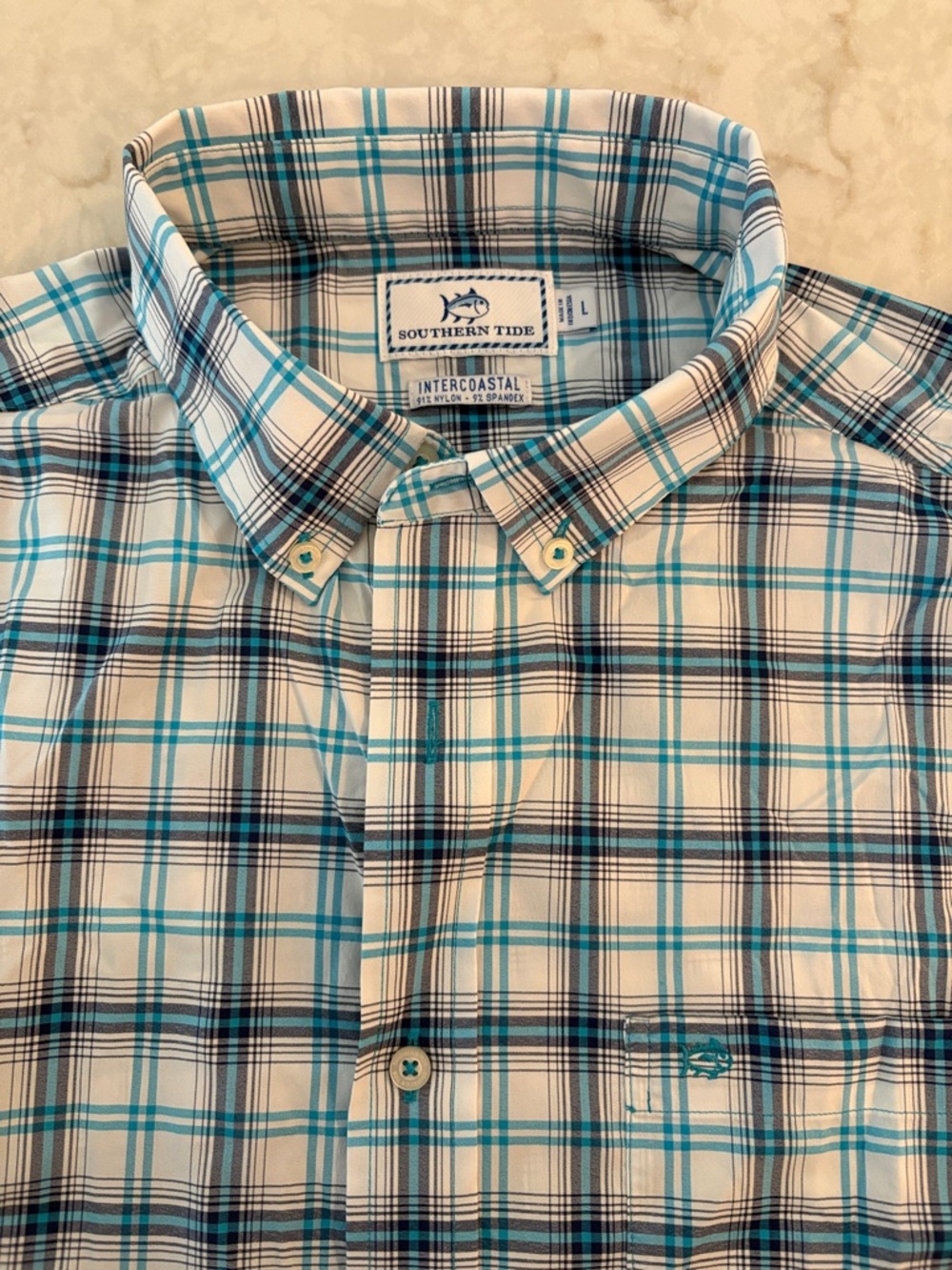 Southern Tide MENS short button-down L